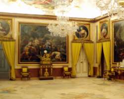 You can see paintings made by different artists li You can see paintings made by different artists like Francisco de Goya, Juan de Flandes and Caravaggio as well as frescoes made by Carrado Giaquinto,